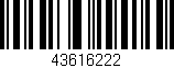 Código de barras (EAN, GTIN, SKU, ISBN): '43616222'