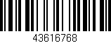 Código de barras (EAN, GTIN, SKU, ISBN): '43616768'