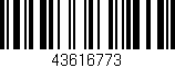 Código de barras (EAN, GTIN, SKU, ISBN): '43616773'
