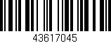 Código de barras (EAN, GTIN, SKU, ISBN): '43617045'