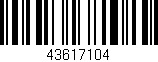 Código de barras (EAN, GTIN, SKU, ISBN): '43617104'
