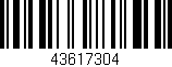 Código de barras (EAN, GTIN, SKU, ISBN): '43617304'