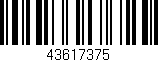 Código de barras (EAN, GTIN, SKU, ISBN): '43617375'