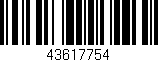 Código de barras (EAN, GTIN, SKU, ISBN): '43617754'