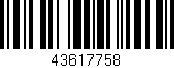 Código de barras (EAN, GTIN, SKU, ISBN): '43617758'