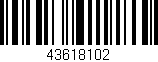 Código de barras (EAN, GTIN, SKU, ISBN): '43618102'