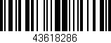 Código de barras (EAN, GTIN, SKU, ISBN): '43618286'