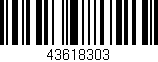 Código de barras (EAN, GTIN, SKU, ISBN): '43618303'
