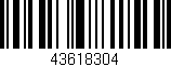 Código de barras (EAN, GTIN, SKU, ISBN): '43618304'