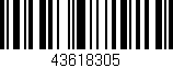 Código de barras (EAN, GTIN, SKU, ISBN): '43618305'