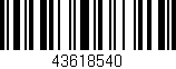Código de barras (EAN, GTIN, SKU, ISBN): '43618540'