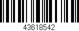 Código de barras (EAN, GTIN, SKU, ISBN): '43618542'