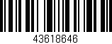 Código de barras (EAN, GTIN, SKU, ISBN): '43618646'