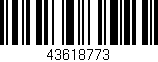 Código de barras (EAN, GTIN, SKU, ISBN): '43618773'