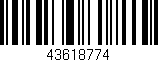 Código de barras (EAN, GTIN, SKU, ISBN): '43618774'