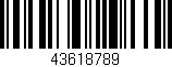 Código de barras (EAN, GTIN, SKU, ISBN): '43618789'