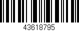 Código de barras (EAN, GTIN, SKU, ISBN): '43618795'