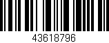Código de barras (EAN, GTIN, SKU, ISBN): '43618796'