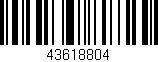 Código de barras (EAN, GTIN, SKU, ISBN): '43618804'