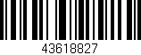 Código de barras (EAN, GTIN, SKU, ISBN): '43618827'