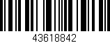 Código de barras (EAN, GTIN, SKU, ISBN): '43618842'