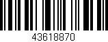 Código de barras (EAN, GTIN, SKU, ISBN): '43618870'