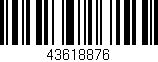 Código de barras (EAN, GTIN, SKU, ISBN): '43618876'