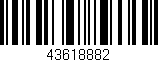 Código de barras (EAN, GTIN, SKU, ISBN): '43618882'