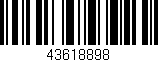 Código de barras (EAN, GTIN, SKU, ISBN): '43618898'