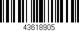 Código de barras (EAN, GTIN, SKU, ISBN): '43618905'