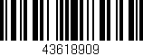 Código de barras (EAN, GTIN, SKU, ISBN): '43618909'