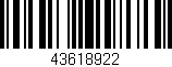 Código de barras (EAN, GTIN, SKU, ISBN): '43618922'