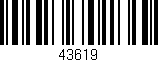 Código de barras (EAN, GTIN, SKU, ISBN): '43619'