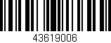 Código de barras (EAN, GTIN, SKU, ISBN): '43619006'