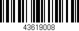 Código de barras (EAN, GTIN, SKU, ISBN): '43619008'
