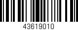 Código de barras (EAN, GTIN, SKU, ISBN): '43619010'