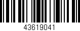 Código de barras (EAN, GTIN, SKU, ISBN): '43619041'