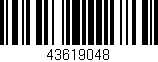 Código de barras (EAN, GTIN, SKU, ISBN): '43619048'