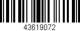 Código de barras (EAN, GTIN, SKU, ISBN): '43619072'
