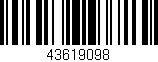 Código de barras (EAN, GTIN, SKU, ISBN): '43619098'