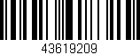 Código de barras (EAN, GTIN, SKU, ISBN): '43619209'