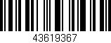 Código de barras (EAN, GTIN, SKU, ISBN): '43619367'