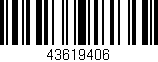 Código de barras (EAN, GTIN, SKU, ISBN): '43619406'