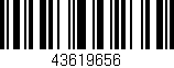 Código de barras (EAN, GTIN, SKU, ISBN): '43619656'