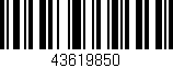 Código de barras (EAN, GTIN, SKU, ISBN): '43619850'