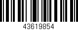 Código de barras (EAN, GTIN, SKU, ISBN): '43619854'