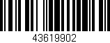 Código de barras (EAN, GTIN, SKU, ISBN): '43619902'