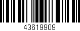 Código de barras (EAN, GTIN, SKU, ISBN): '43619909'