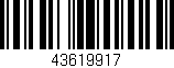 Código de barras (EAN, GTIN, SKU, ISBN): '43619917'