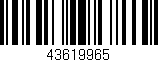 Código de barras (EAN, GTIN, SKU, ISBN): '43619965'